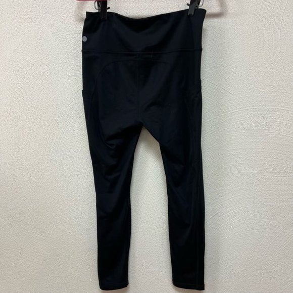Z By Zella High Rise 7/8 Daily Pocket Leggings Stretch Womens Black Size Medium - Picture 2 of 5